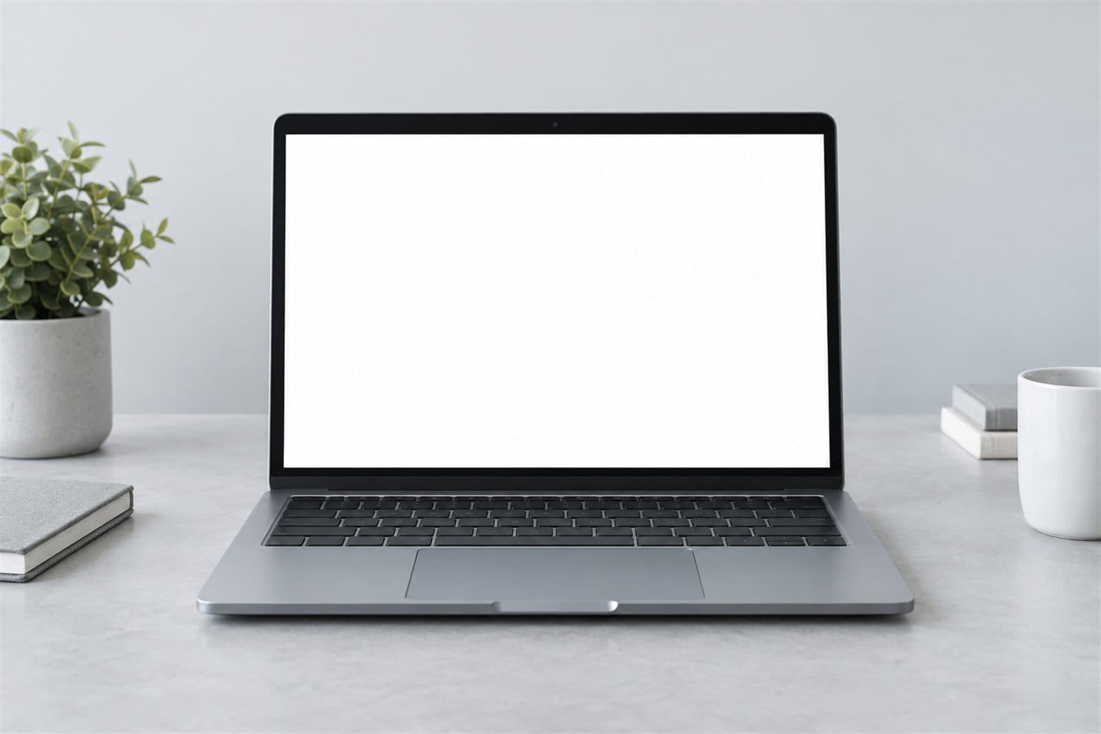 Laptop on a desk
